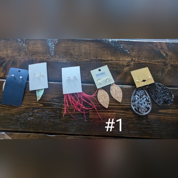 Earrings 5 pairs new BOHO - Picture 2 of 6